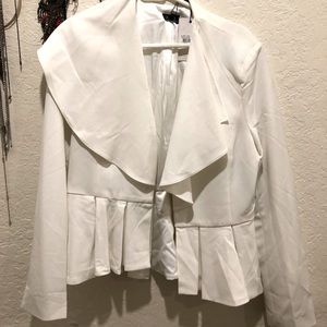 Willow Blazer Top White